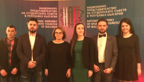 Председателят на Студентския съвет при АУ Христо Козаров е Студент на годината