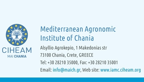 The Mediterranean Agronomic Institute of Chania offers MSc Programme in Sustainable Agriculture