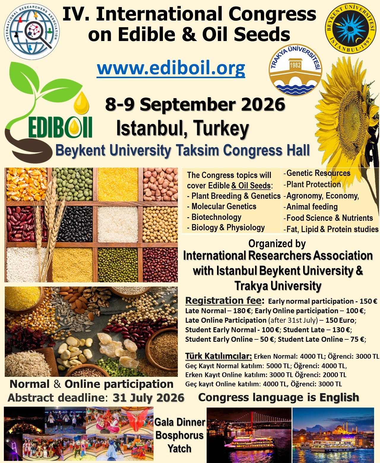  IV International Congress on Edible and Oil Seeds