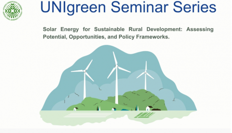 Семинар "Слънчева енергия за устойчиво развитие на селските райони: оценка на потенциала, възможностите и политическите рамки" 