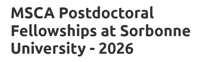 Marie Skłodowska-Curie Postdoctoral Fellowship (MSCA-PF)