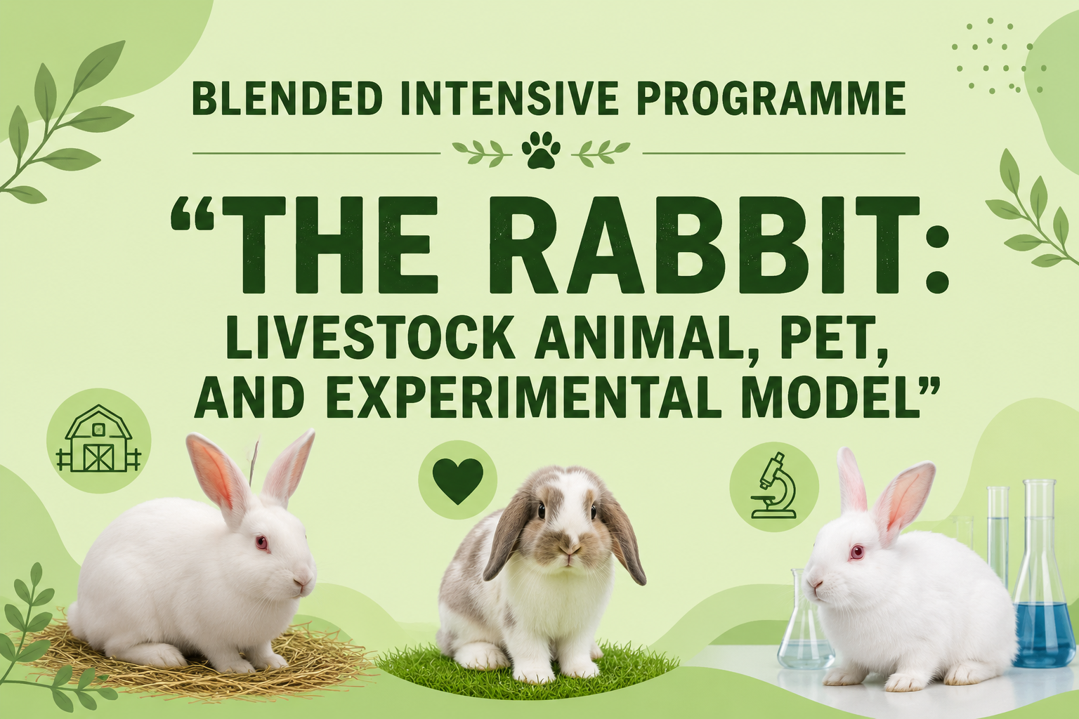 Blended Intensive Programme (BIP) The Rabbit: Livestock Animal, Pet, and Experimental Model