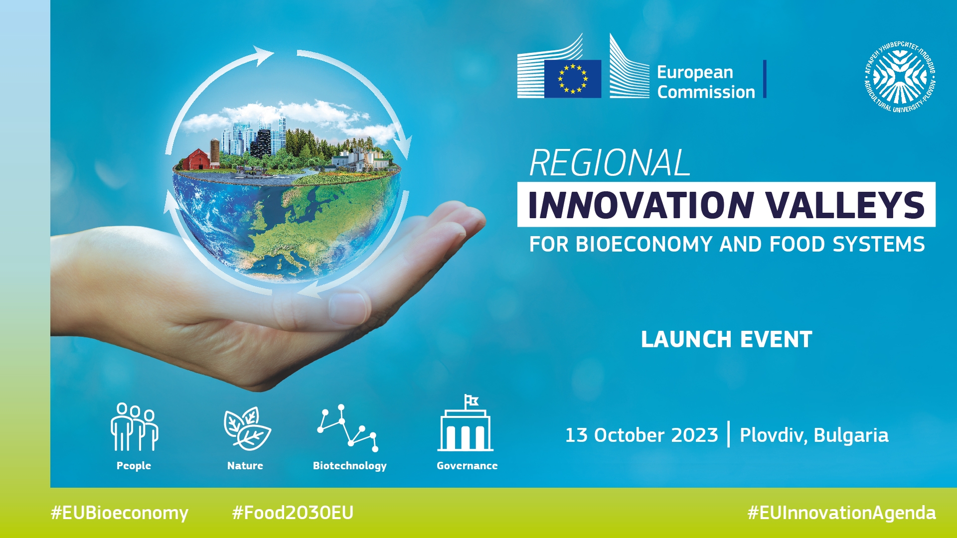Откриващо събитие на програмата "Регионални иновационни долини за биоикономика и хранителни системи" на Европейската комисия